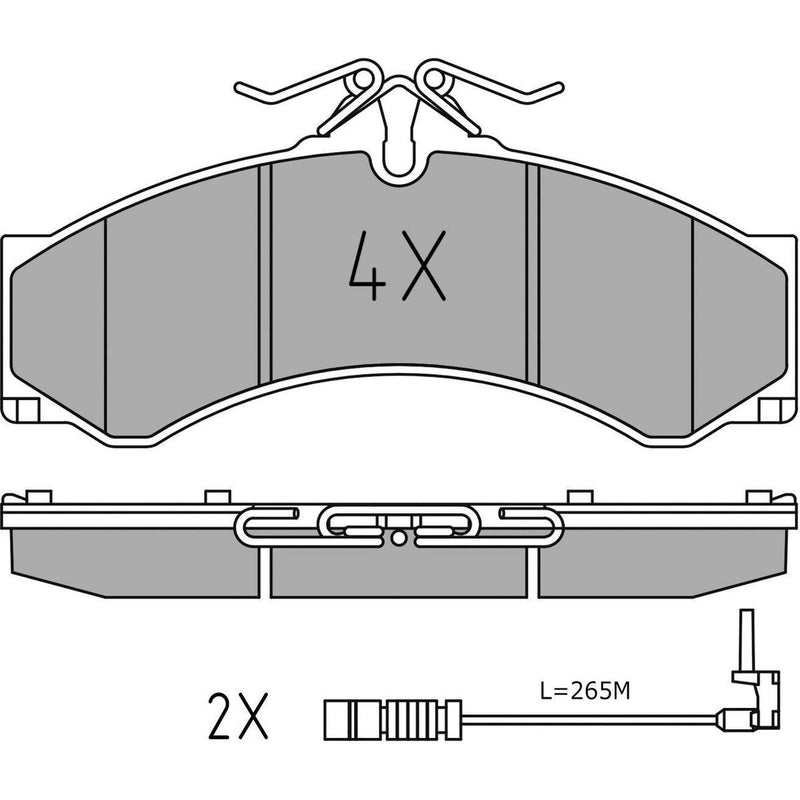 Meyle Brake Pad Set 025 290 7620/PD