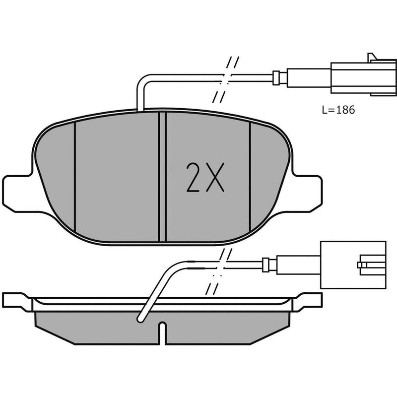 Meyle Brake Pad Set 025 238 1118/PD