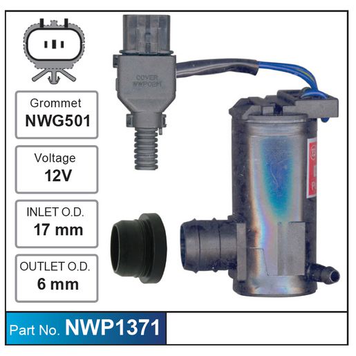 Nice Products Windscreen Washer Pump NWP1371