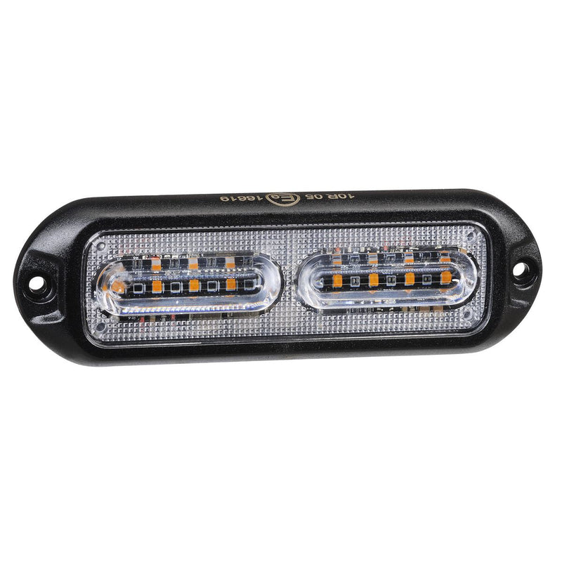 Narva - 12/24V 8 LED Slim W/Light (B) Blue 85221B