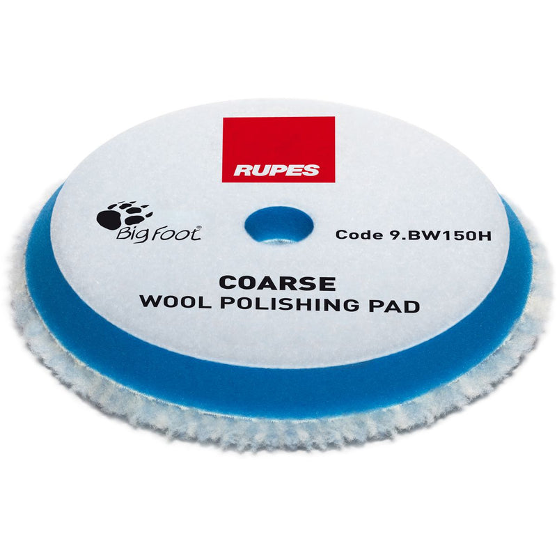 Rupes Bigfoot Wool Polishing Pad Blue Coarse 125mm