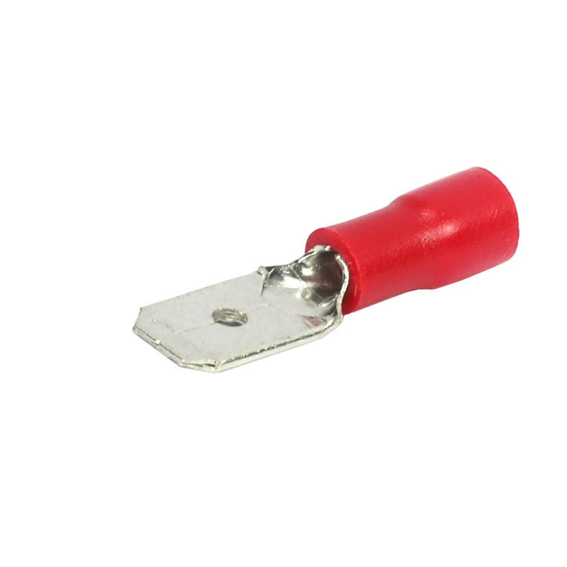 Aerpro Spade Terminal Male 6.4mm Red 100pc APSM63R