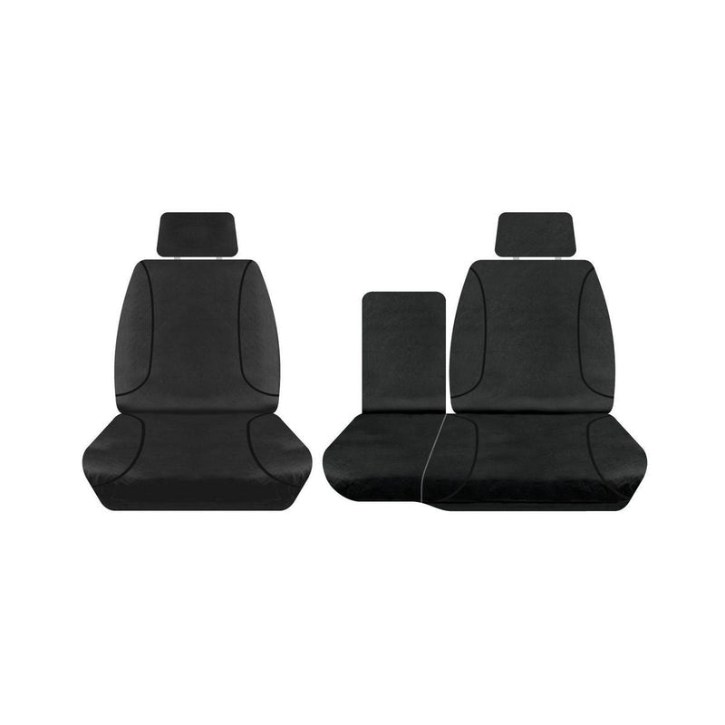 Sperling Tradies Canvas Front Black Seat Covers Suits