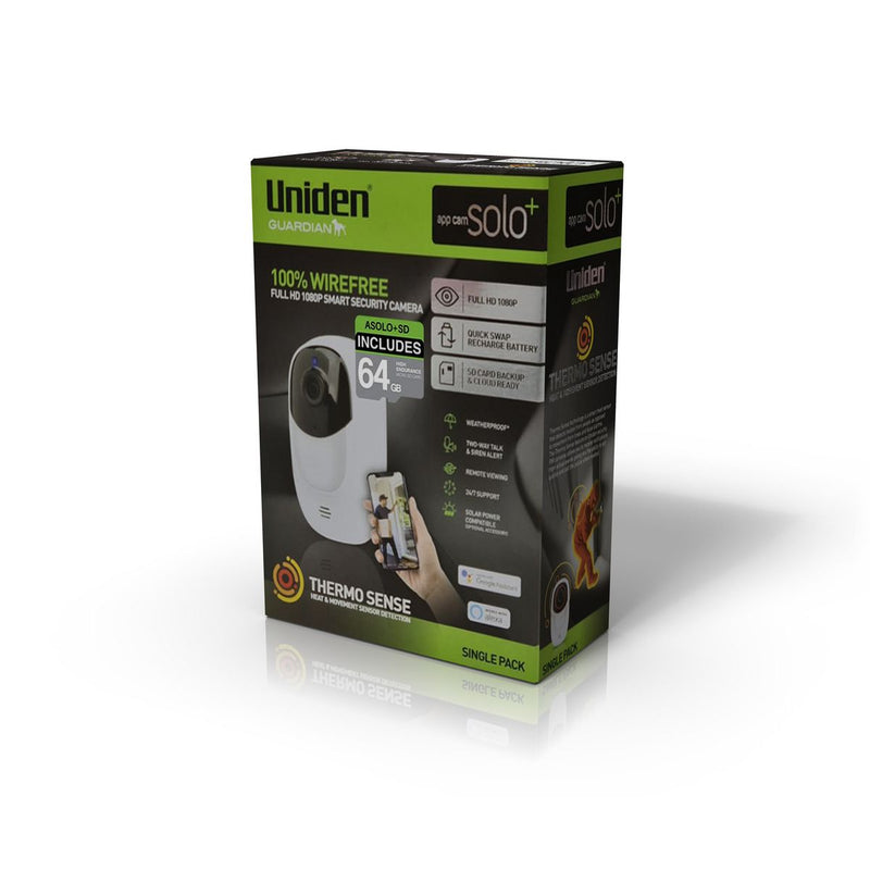Uniden Guardian App Cam Solo+ Camera Single Pack
