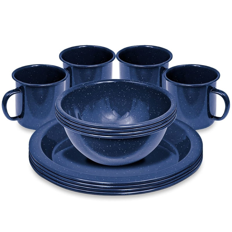 Campfire Enamel 4 Person Dinner Set 12pcs 727623