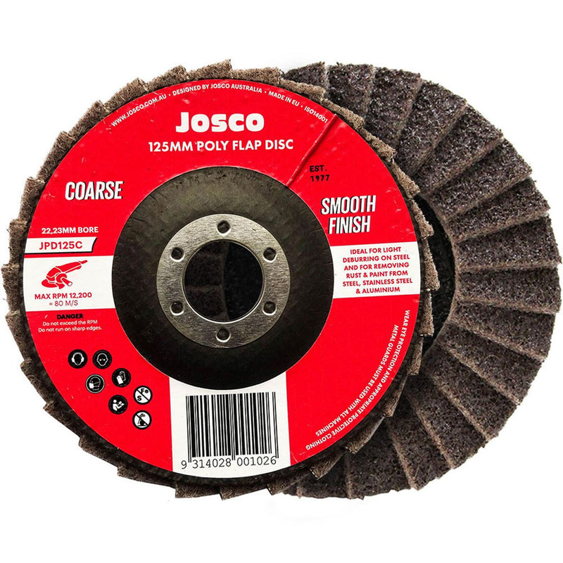 Josco 125mm Coarse Poly Flap Disc JPD125C