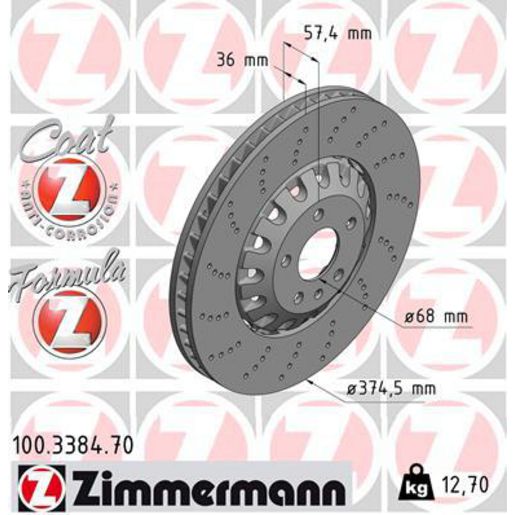 Zimmermann Formula Z Brake Rotor Single 375mm Front