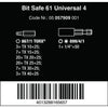 Wera Bit-Safe 61 Piece Insert Bit Set WER057909