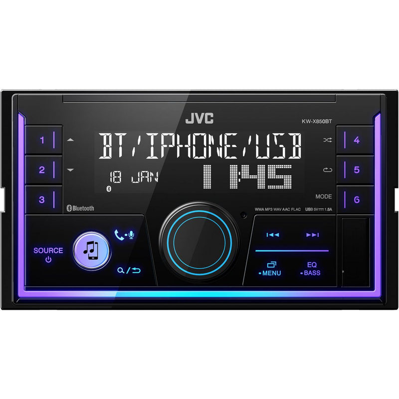 JVC Head Unit W/Bluetooth/USB KW-X850BT