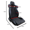 Autotecnica Sport Seat High Back Velour/Carbon Black SS55