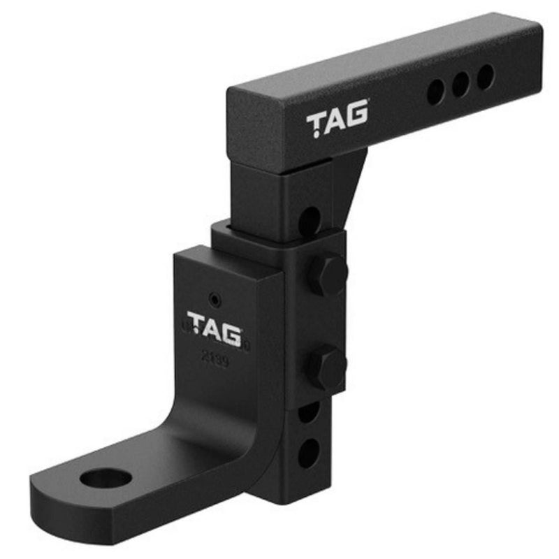 TAG Adjustable Heavy Duty Tow Ball Mount 90 Degree Face