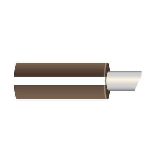 OEX 3mm Single Core Marine Cable, Brown With White Trace,