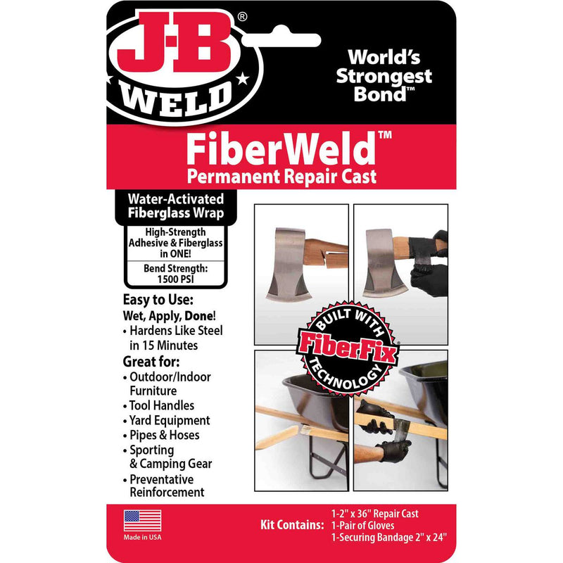 J-B Weld FibreWeld Permanent Repair Cast 5x91cm 38236