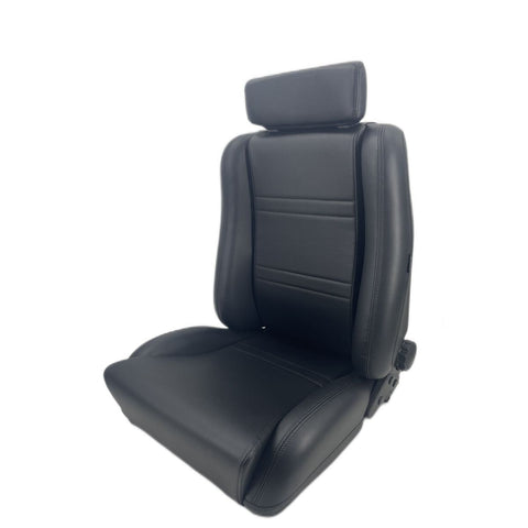 Autotecnica Sport Seat Black Leather Look With Twin