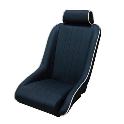 Autotecnica Sport Seat White Trim With Slider SS25HBS