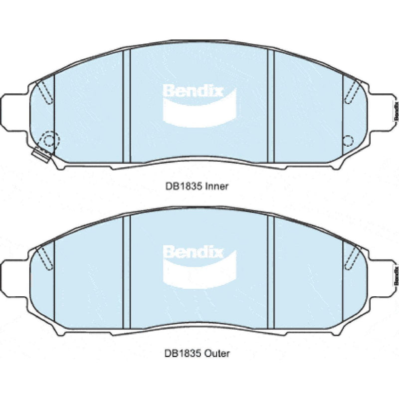 Bendix Ultimate 4WD Brake Pad Set DB1835 ULT4WD