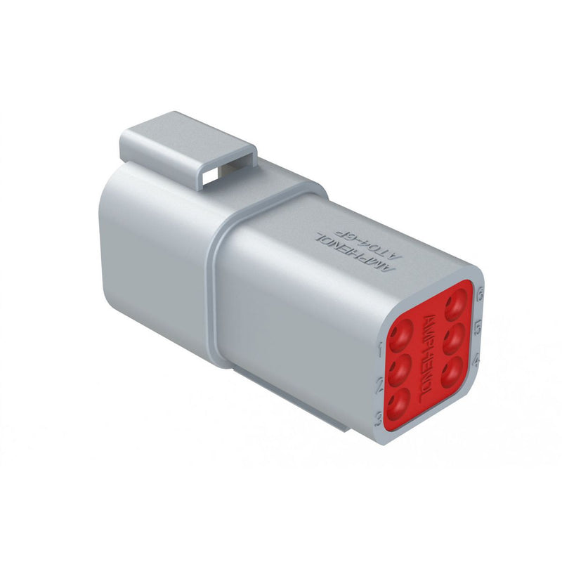 Amphenol At #16 - 6 Way Receptacle & Wedge 50 Pce