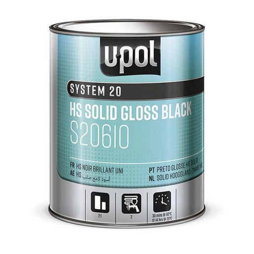 U-Pol 2K Solid Gloss Black 5L S20610/5