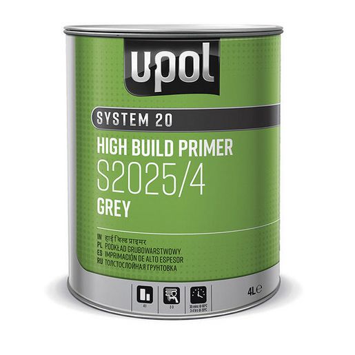 U-Pol System 20 4-1 High Build Primer Nr Gray 4L S2025/4