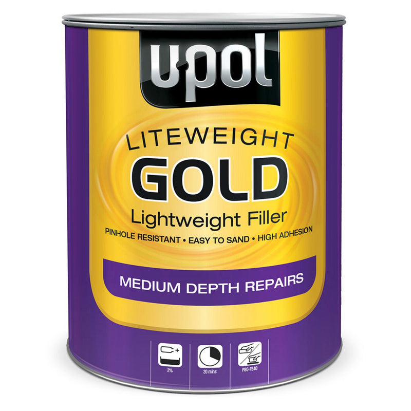 U-Pol Gold Liteweight Filler For Medium Depth Repairs