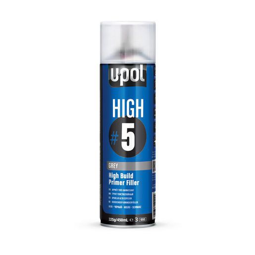 U-Pol High 5 High Build Primer Filler Grey Highg/AL