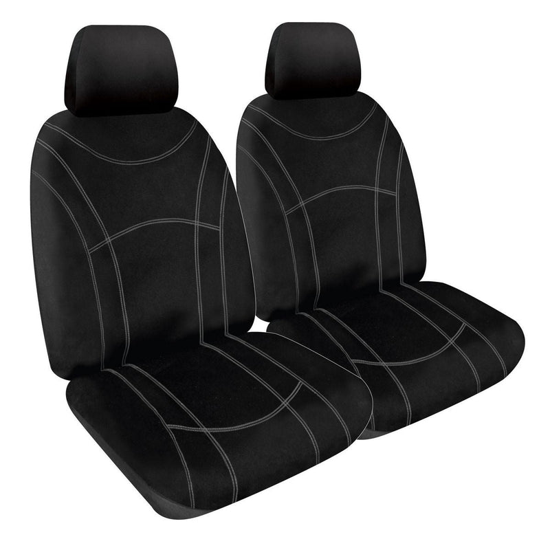Sperling Getaway Neoprene Front Black -Silver Stitch Seat