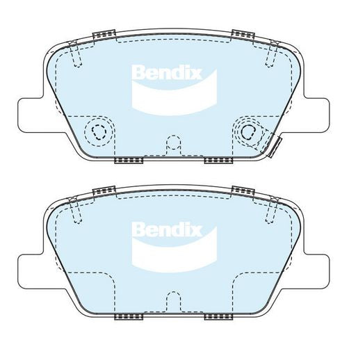 Bendix 4x4 Brake Pad Set DB2614 4WD