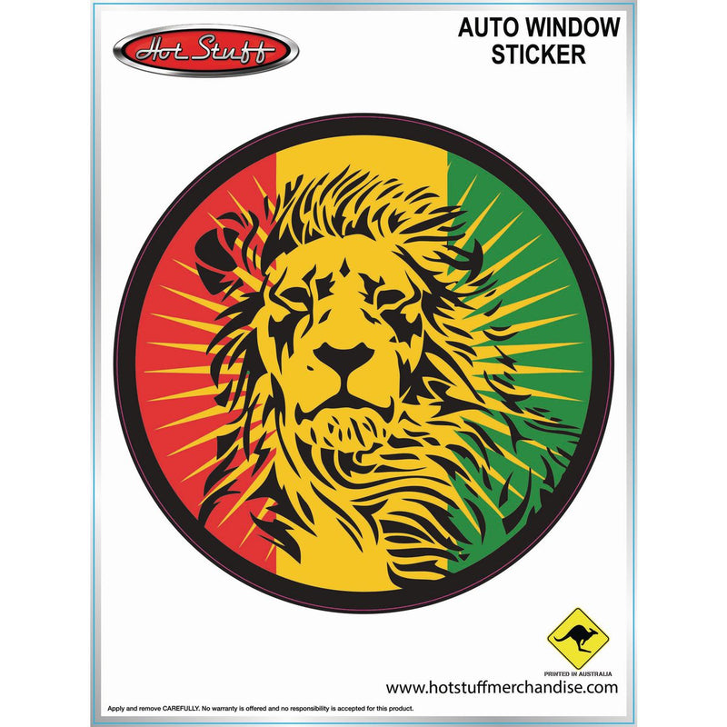 Hotstuff Automotive Window Sticker Rasta Lion SH4149