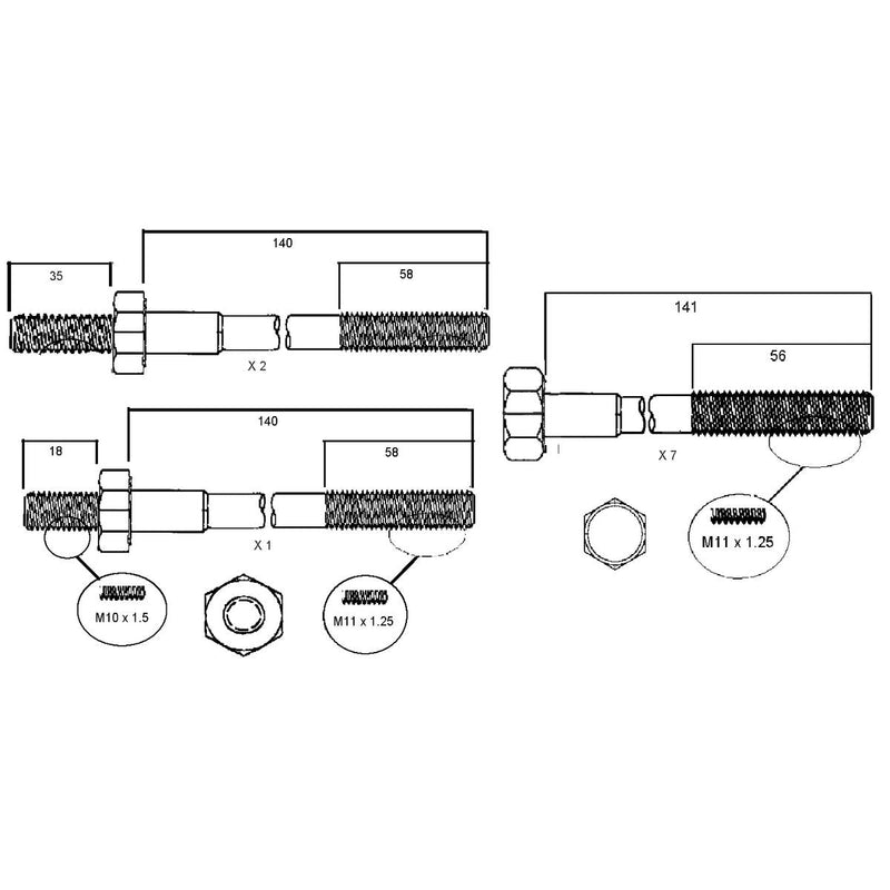 Permaseal Head Bolt Set HBS115