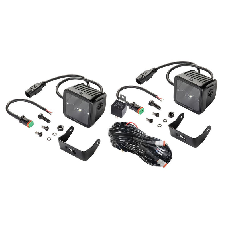 Hella Black Magic LED Cube Light Kit Spot Beam 12V/24V