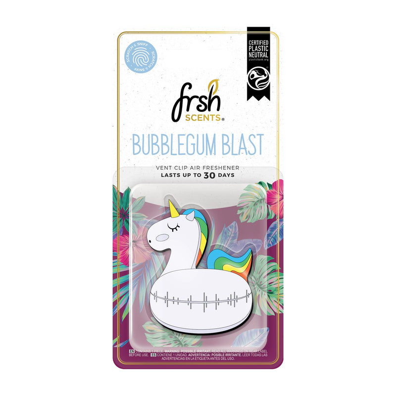 Frsh Scents Car Air Freshener Unicorn Bubblegum Blast