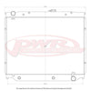 PWR Radiator 55mm (510mm) fits Toyota Landcruiser 100/105