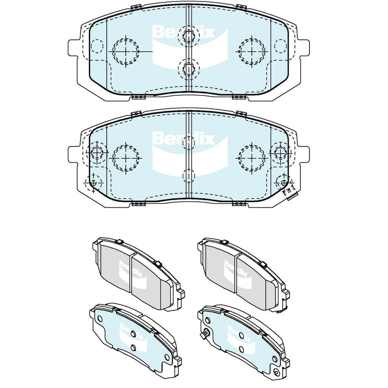 Bendix General CT Brake Pad Set Front DB2664 GCT