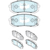 Bendix General CT Brake Pad Set Front DB2664 GCT