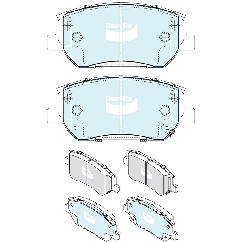 Bendix 4x4 Brake Pad Set DB2593 4WD