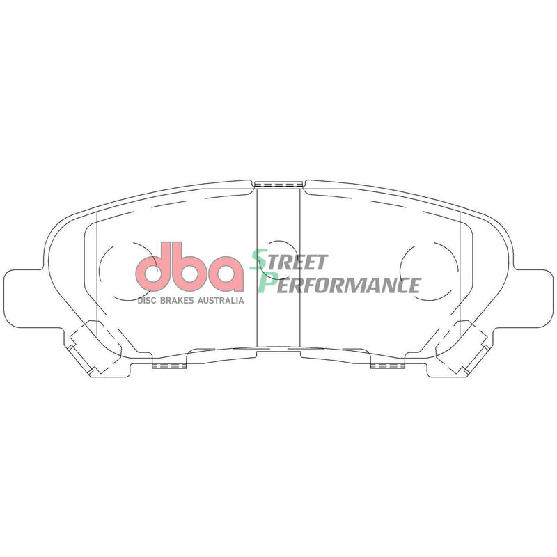 DBA Street Performance Brake Pad Set Rear DB2005SP