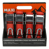 Maxitrac Cambuckle Motorcycle Tie Down Straps 1.8M 300Kg