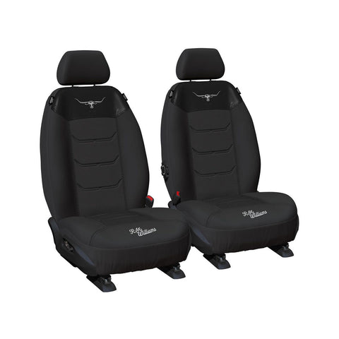 RM Williams Front Car Seat Covers Polyester, Mesh Black -