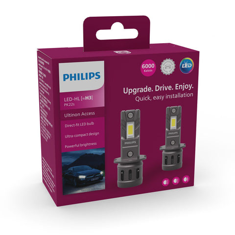 Philips Ultinon Access2500 Led H3 Headlight Globe 12V