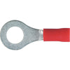 OEX Crimp Terminal Ring Red Id 6.3mm Vinyl 16 Pce