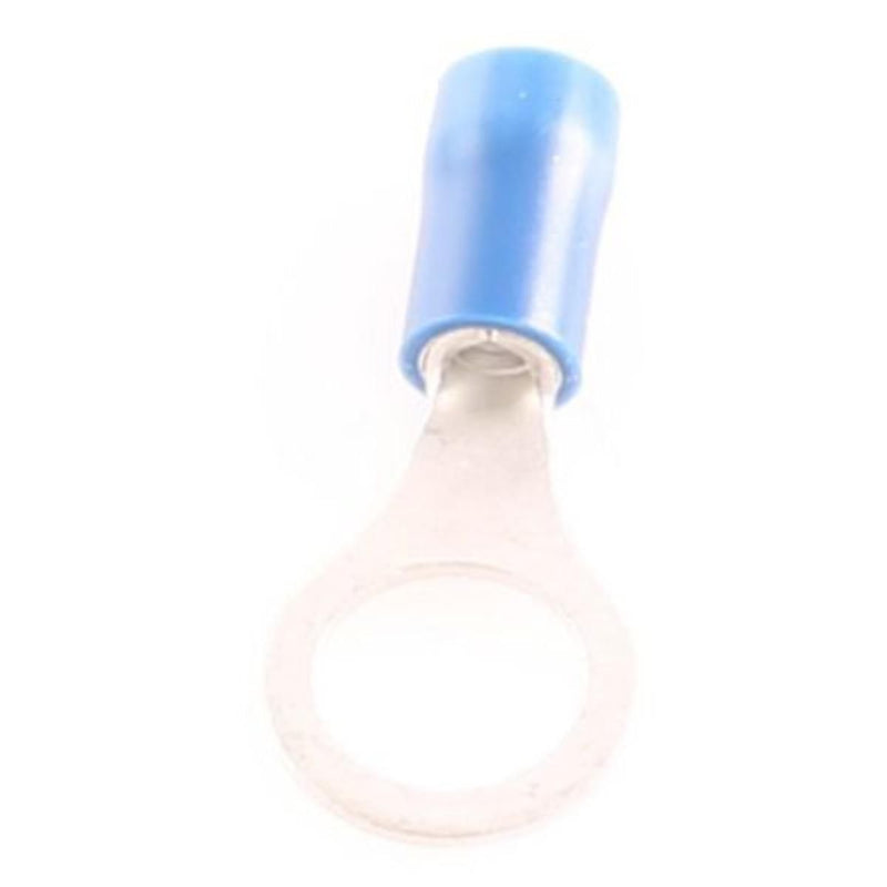 OEX Crimp Terminal Ring Blue Id 8.4mm Vinyl 14 Pce