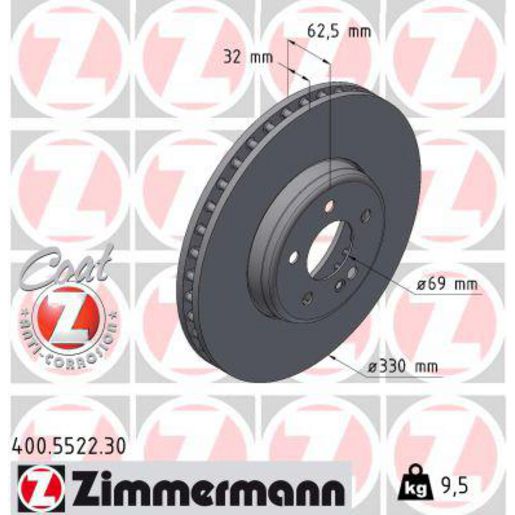 Zimmermann Formula S Brake Rotor Single 330mm Front