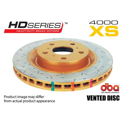 DBA HD 4000 Drilled Slotted Brake Rotor Single Front