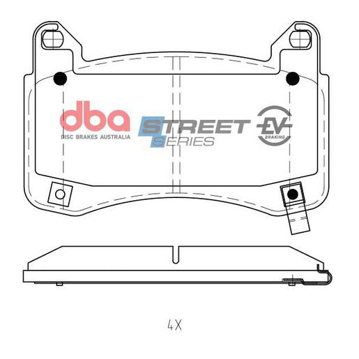 DBA Street Series EV Brake Pads DB15160SSEV