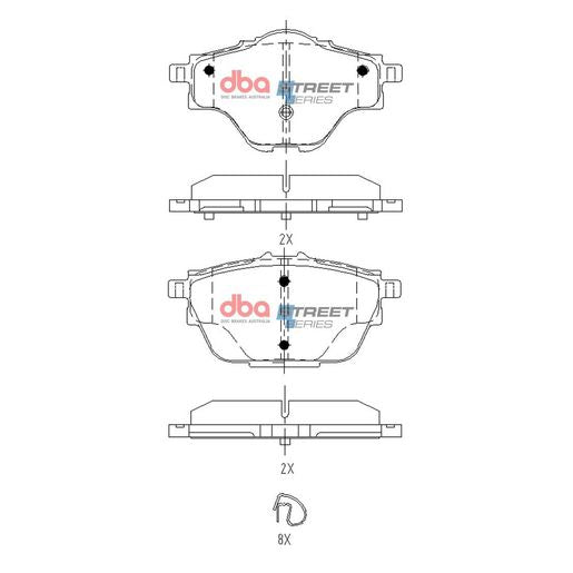 DBA Street Series Brake Pad Set DB15165SS