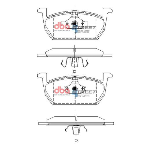 DBA Street Series Brake Pad Set DB15168SS