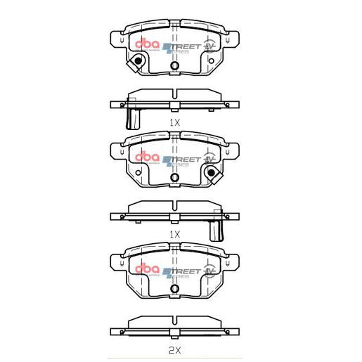 DBA Street Series EV Brake Pads DB1786SSEV