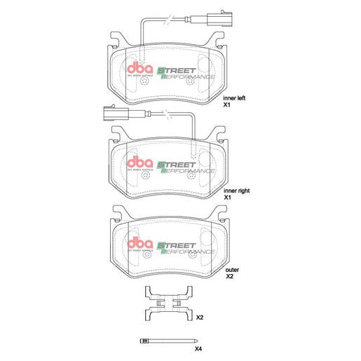DBA Street Performance Brake Pad Set DB15222SP