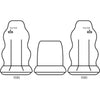 Sperling Tailored Fit Front Truck Seat Covers HD Canvas,