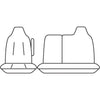 Sperling Tailored Fit Front Truck Seat Covers HD Canvas,